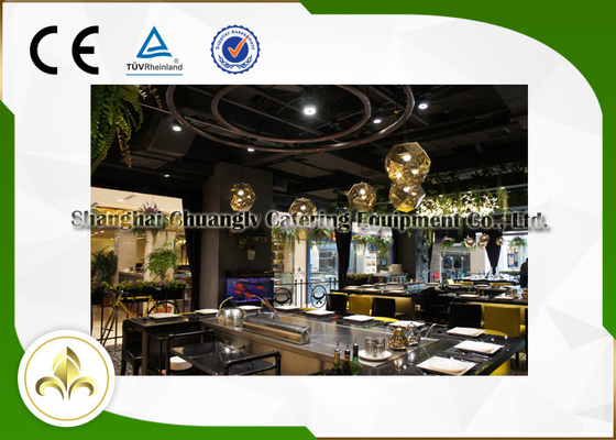 ซื้อ ตัวกรองสแตนเลส Teppan Yaki Grill Table การกำหนดค่าพื้นฐาน online manufacture