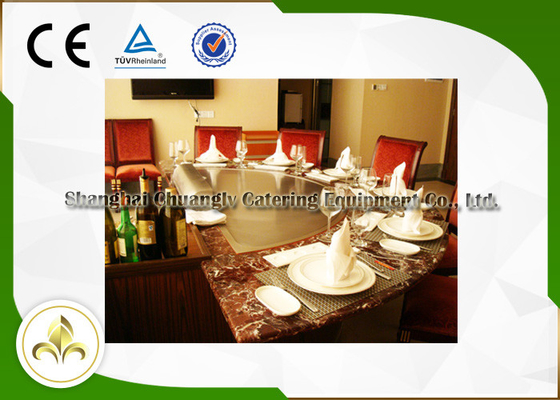ซื้อ เตาแม่เหล็กไฟฟ้า / ร้านอาหารไฟฟ้า Hibachi Grill 7 ที่นั่ง R650 พร้อมระบบระบายอากาศ online manufacture