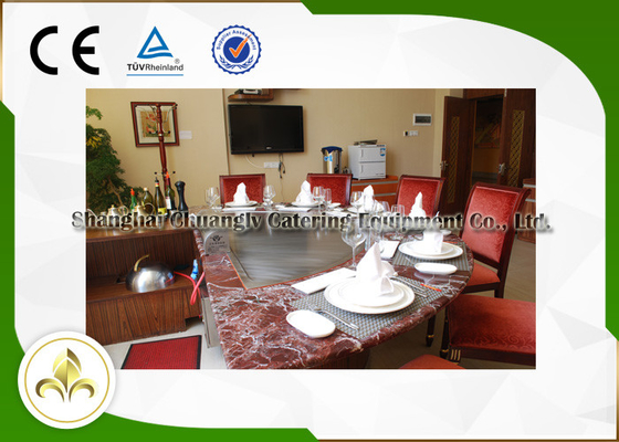 ซื้อ ร้านอาหาร Commercial Hibachi Grill เตาเทปันยากิพร้อมเครื่องดูดอากาศ online manufacture