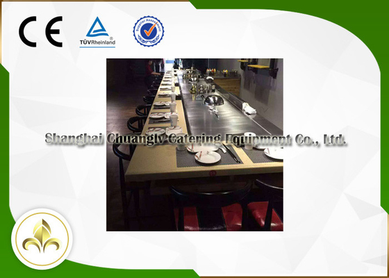 ซื้อ เตาสามเตากลางแจ้ง Hibachi Table Safe Japanese Dining Grill online manufacture