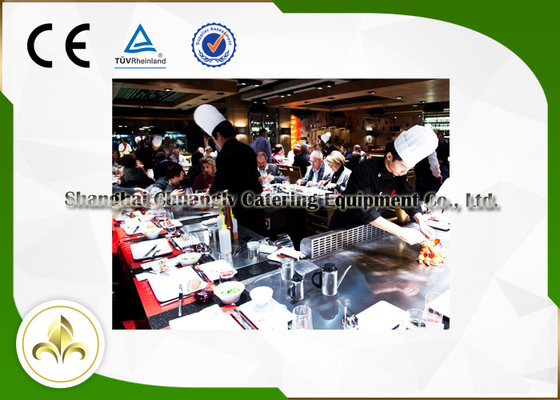 ซื้อ สี่เหลี่ยมผืนผ้า Outdoor Hibachi Grill Table มากกว่า 21 ที่นั่ง CE ISO9001 Certification online manufacture