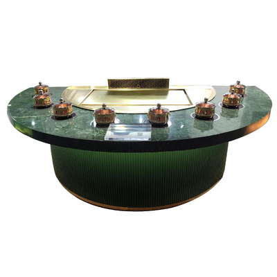 ซื้อ โต๊ะย่าง Teppanyaki ครึ่งวงกลมสแตนเลสสำหรับอุตสาหกรรมการเหนี่ยวนำ online manufacture