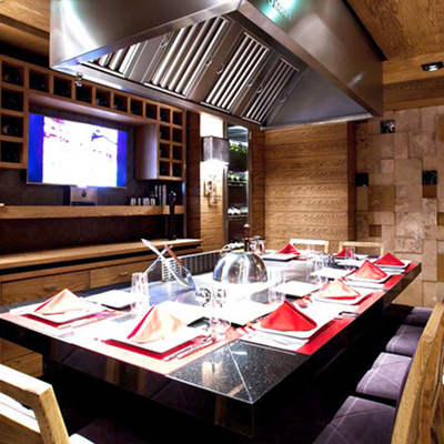ซื้อ โต๊ะแกริล Teppanyaki สแตนเลส มีท่อไฟฟ้าและเครื่องทําความร้อนด้วยอุปสรรค การผลิตออนไลน์