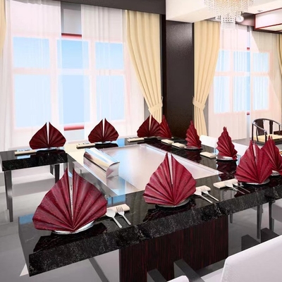 ซื้อ ร้านอาหารโรงแรม Teppanyaki Grill Table พร้อมใบรับรอง CE online manufacture
