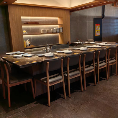 ซื้อ โต๊ะแกรล Hibachi Teppanyaki ที่มีประสิทธิภาพสูง สําหรับร้านอาหารบาร์บีควี online manufacture