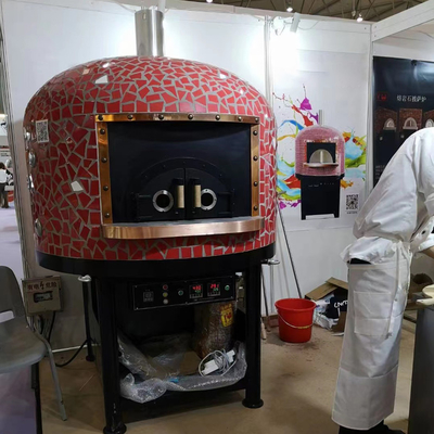 ซื้อ รอบประเทศอิตาลี เตาอบปิซซ่า ก๊าซไฟฟ้า 500°C อุณหภูมิสูง การผลิตออนไลน์