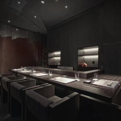 ซื้อ 8 - 10 ที่นั่ง ร้านอาหารญี่ปุ่น Teppanyaki Grill Table รูปทรงสี่เหลี่ยม online manufacture