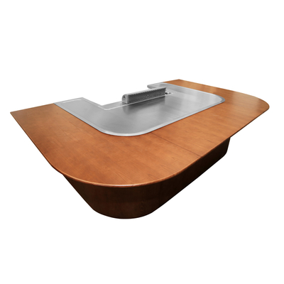 ซื้อ โต๊ะย่าง Hibachi ที่ปรับแต่งได้ด้วยการตกแต่งโต๊ะไม้ online manufacture