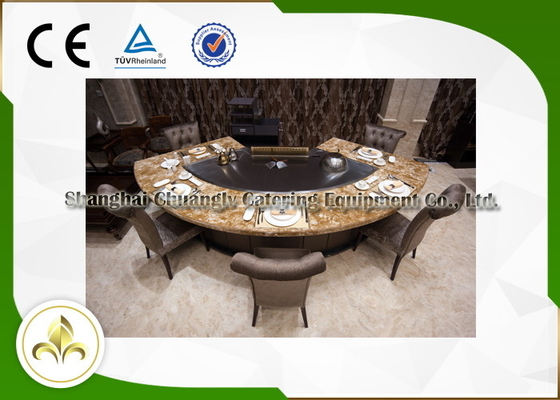 ซื้อ ท่อส่งก๊าซธรรมชาติทรงพัดลม 11 ที่นั่ง โต๊ะเทปันยากิ ย่าง 8kw online manufacture