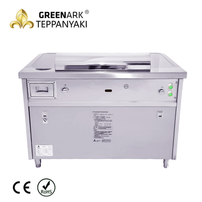 ซื้อ 7 ที่นั่งไฟฟ้า Teppanyaki Grill วัสดุเหล็กไร้ขัด 380v 50hz สําหรับบาร์บีคิว online manufacture