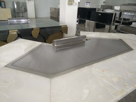 ซื้อ 11 ที่นั่งสแตนเลส LPG ความร้อนย่างเทปันยากิญี่ปุ่น 2300 * 960 * 800mm online manufacture