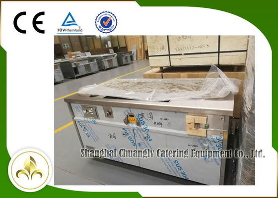 ซื้อ เตาย่างเทปันยากิก๊าซธรรมชาติโต๊ะสี่เหลี่ยมผืนผ้า Fume Down Exhaust Stainless Steel CSA online manufacture
