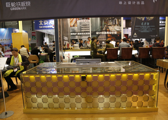ซื้อ Double Burners ร้านอาหารญี่ปุ่น Teppanyaki Grill หลอดไฟฟ้า Induction online manufacture