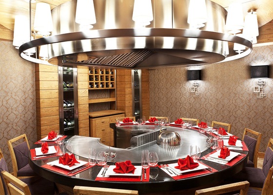 ซื้อ ร้านอาหาร / สนามหลังบ้าน Hibachi Grill Table แผ่นเหล็กญี่ปุ่นรับรอง CE ISO9001 online manufacture
