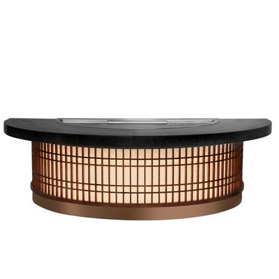 ซื้อ Semi-Circular Teppanyaki Grill Table 1300x1000x800mm 8000W การผลิตออนไลน์