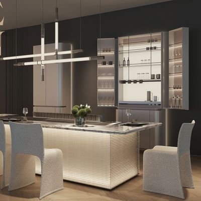 ซื้อ Tailor-Made Teppanyaki Grill Table with Free Design Consultation and Advanced Ventilation Technology การผลิตออนไลน์