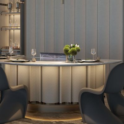 ซื้อ Customized Teppanyaki Grill Table with 1300x1000x800/1700x1000x800 Size 7/8 Seats and 600*440mm Heating Area การผลิตออนไลน์