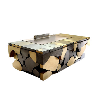 ซื้อ Stainless Steel 304 Teppanyaki Grill Table with 8 Seats and Customized 20mm Thick Food-Grade Special Alloy Steel การผลิตออนไลน์