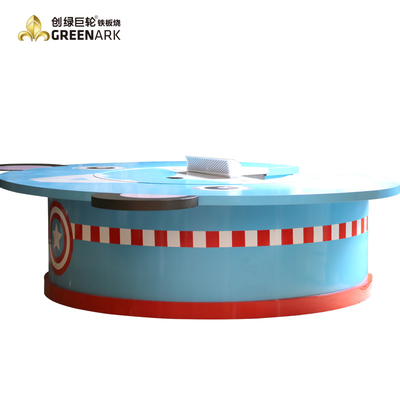 ซื้อ สี่เหลี่ยมผืนผ้า Teppanyaki Grill Table Induction เครื่องทำความร้อนด้วยเครื่องฟอกควัน การผลิตออนไลน์