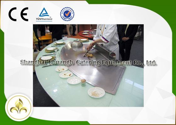 ปลาหอยผักเก้าที่นั่งแก๊สเทปันยากิย่าง, Griddle Top Gas Grill