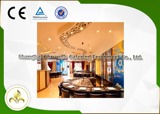 8 ที่นั่ง R850 ร้านอาหาร Hibachi Grill Table, เตาย่างเทปันยากิเชิงพาณิชย์พร้อมเครื่องกรอง