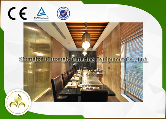 LPG / Butane รูปสี่เหลี่ยมผืนผ้าเก้าที่นั่งโต๊ะย่างเทปันยากิ