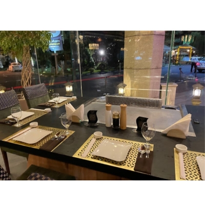 304 สแตนเลส ไฮบาชิ โต๊ะแกริล มีพื้นที่ปรุงอาหาร 500x380 มม