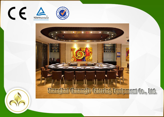 เตาแม่เหล็กไฟฟ้า ( Induction ) หรือ Gas Hibachi Table Grill พร้อมที่นั่ง 21 ที่นั่ง