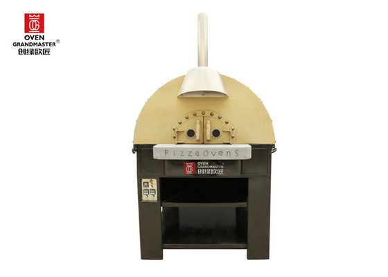 เครื่องทำความร้อนแก๊สอิตาลีเตาอบพิซซ่า Lava Rock Neapolitan Pizza Type Commercial Gas Pizza Oven