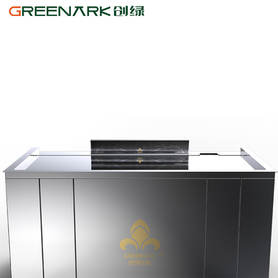 Grill Teppanyaki ที่มีประสิทธิภาพสูง พร้อมโต๊ะทํางานสแตนเลสประเภทอาหารขนาด 20 มิลลิเมตร และเครื่องทําความร้อนที่สมาร์ท