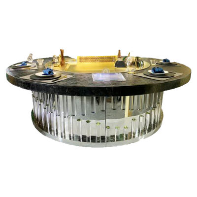 For Hotels and Restaurants Round Kitchen Teppanyaki Griddle Table