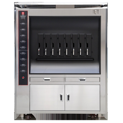 เครื่องย่างปลาชั้นเดียว 20KW เตาอบปลาร้อนไฟฟ้าพร้อม 8 Spaces