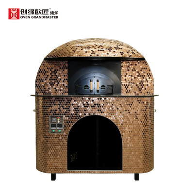 เตาอบพิซซ่าอิตาเลียนแบบดั้งเดิมไฟฟ้า การตกแต่งด้วยทองแดง Napoli Outdoor Oven