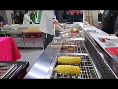 6.6kw สแตนเลส อิเล็กทริก บาร์บีคิว Grill ไม่มีควันสําหรับร้านอาหาร