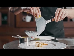 Grill Teppanyaki โมบายล์ พร้อมโต๊ะทํางานที่ขยายได้ ความยั่งยืน 20 ปี และความร้อนทันที